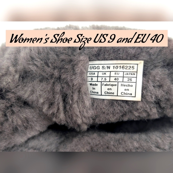 UGG Bailey Bow II Grey Size US 9/EU 40 Soft Grey Suede With Satin Bows/Authentic - Picture 10 of 17